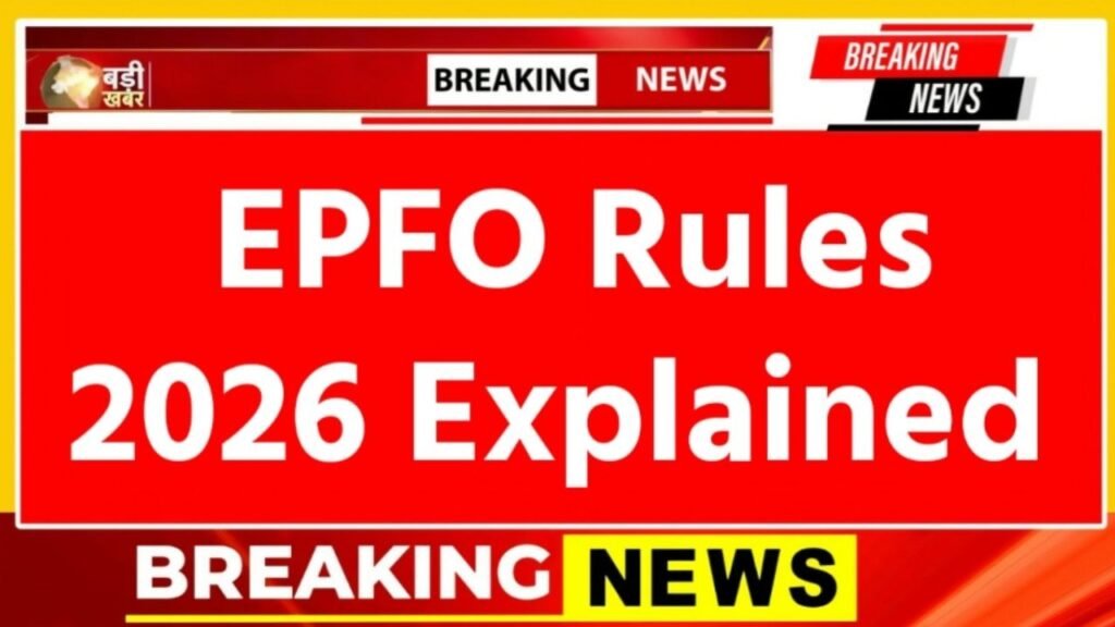 EPFO Rules 2026 Explained