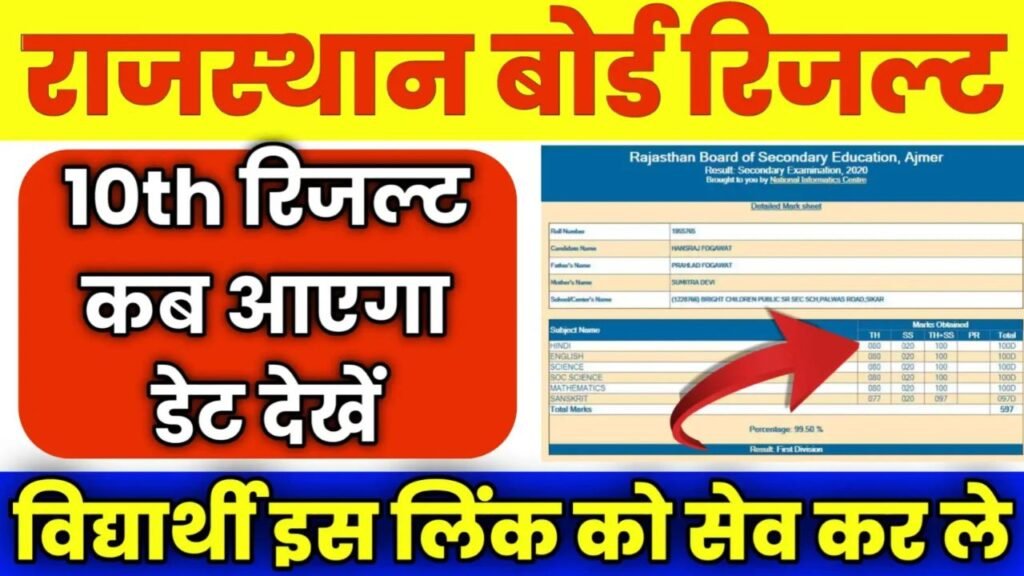 RBSE Board Result 2026